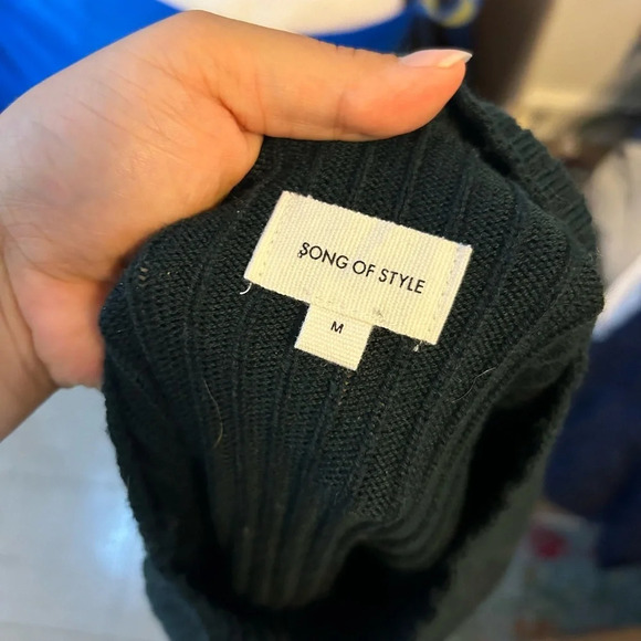 Song of Style Forest Green Mockneck Sweater - Picture 2 of 4